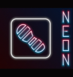 Glowing Neon Line Human Footprints Shoes Icon