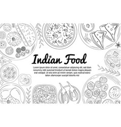 Indian Food Cuisine Variety Arranged