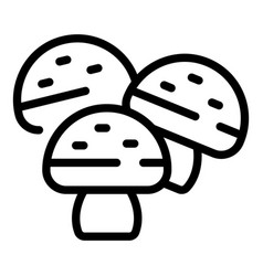 Mushroom Icon Outline Paleo Diet