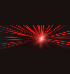 Abstract Red Laser Beam Transparent Isolated