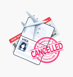 Flight Cancelled With Passport And Travel Ticket