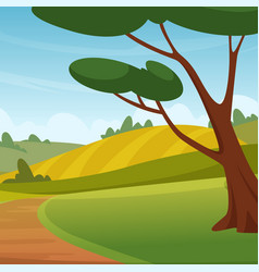 Outdoor Landscape Cartoon Background