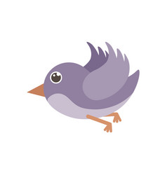 Birdie The Image Of A Purple Bird Flying Cute