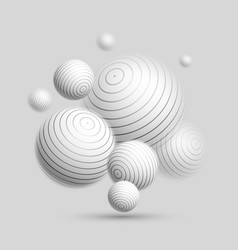 Light And Soft 3d Defocused Spheres Abstract