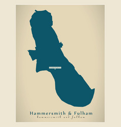 Modern Map - Hammersmith And Fulham Borough