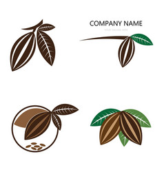 Set Of Cocoa Cocoa Bean Logo