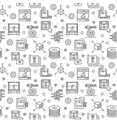 3d Printing Outline Seamless Pattern Additive