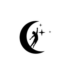 A Child Is Flying On The Moon Logo