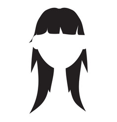 Layered Bangs Hair Silhouette