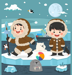 North Pole Arctic Winter Season Cartoon