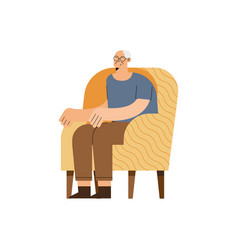 Old Man On Chair