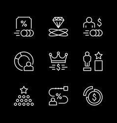 Set Line Icons Royalty Program