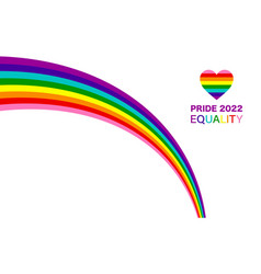 Gay Pride 2022 Wave Rainbow Flag Lgbtq Template