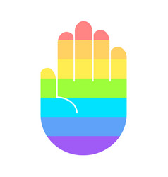 Rainbow Palm Icon