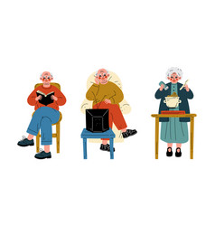 Senior Grey-haired Man And Woman Cooking