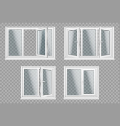 Set Of Transparent Metal Plastic Windows Energy