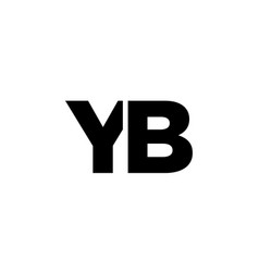 Letter Y And B Yb Logo Design Template Minimal