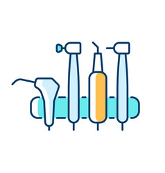 Dental Machine Unit Rgb Color Icon