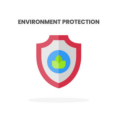 Environment Protection Icon Flat