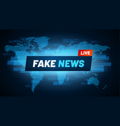 Fake News Headline Television Reportage