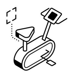 Icon Of Stationary Bike A Device Used As Exercise