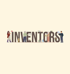 Inventors Flat Text Composition