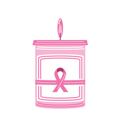 Breast Cancer Awareness Candle