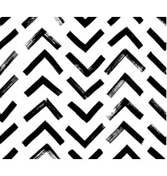 Hand Drawn Chevron Pattern With Black Strokes