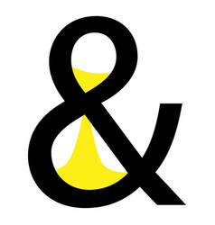 Hourglass In The Form Of An Ampersand Symbol