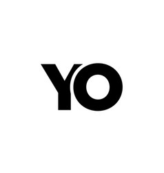 Letter Y And O Yo Logo Design Template Minimal