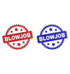 Blowjob Rosette Stamps Using Grunge Style