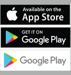 Google Play Button Icons Logo App