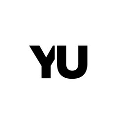 Letter Y And U Yu Logo Design Template Minimal