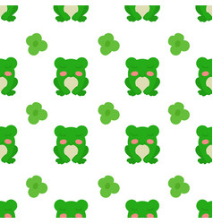 Concept Of Cute Frog Pattern Repeating Joyful