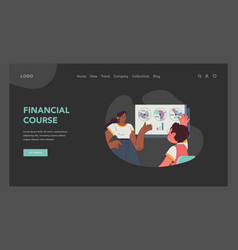 Financial Education Concept Flat