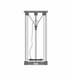 Flat Delta 3d Printer Assembly Icon Modern