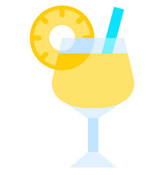 Chi Cocktail Icon Alcoholic Mixed Drink