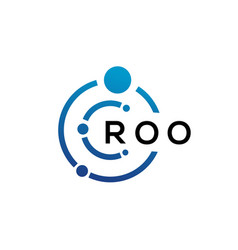 Roo Letter Technology Logo Design On White