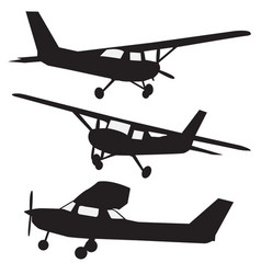 Small Airplane Silhouette Collection Design