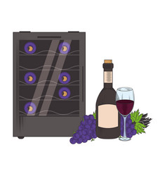 Wine Cooler Fridge Icon Image