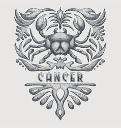 Vintage Cancer Zodiac