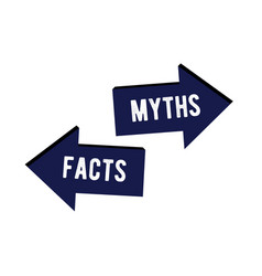 Myths Vs Facts Concept Of Thorough Fact-checking