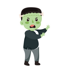 Boy With Frankenstein Costume