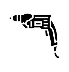 Drill Construction Glyph Icon