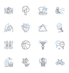 Sturdy Constitution Line Icons Collection