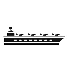 Aircraft Navy Icon Simple Carrier Ship