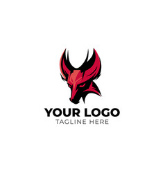 Bold Bull Head Logo