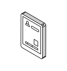 Patient Records Isometric Icon