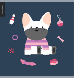 Cartoon French Bulldog