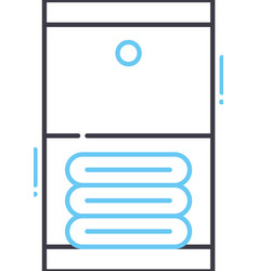 Shoe Shelf Line Icon Outline Symbol